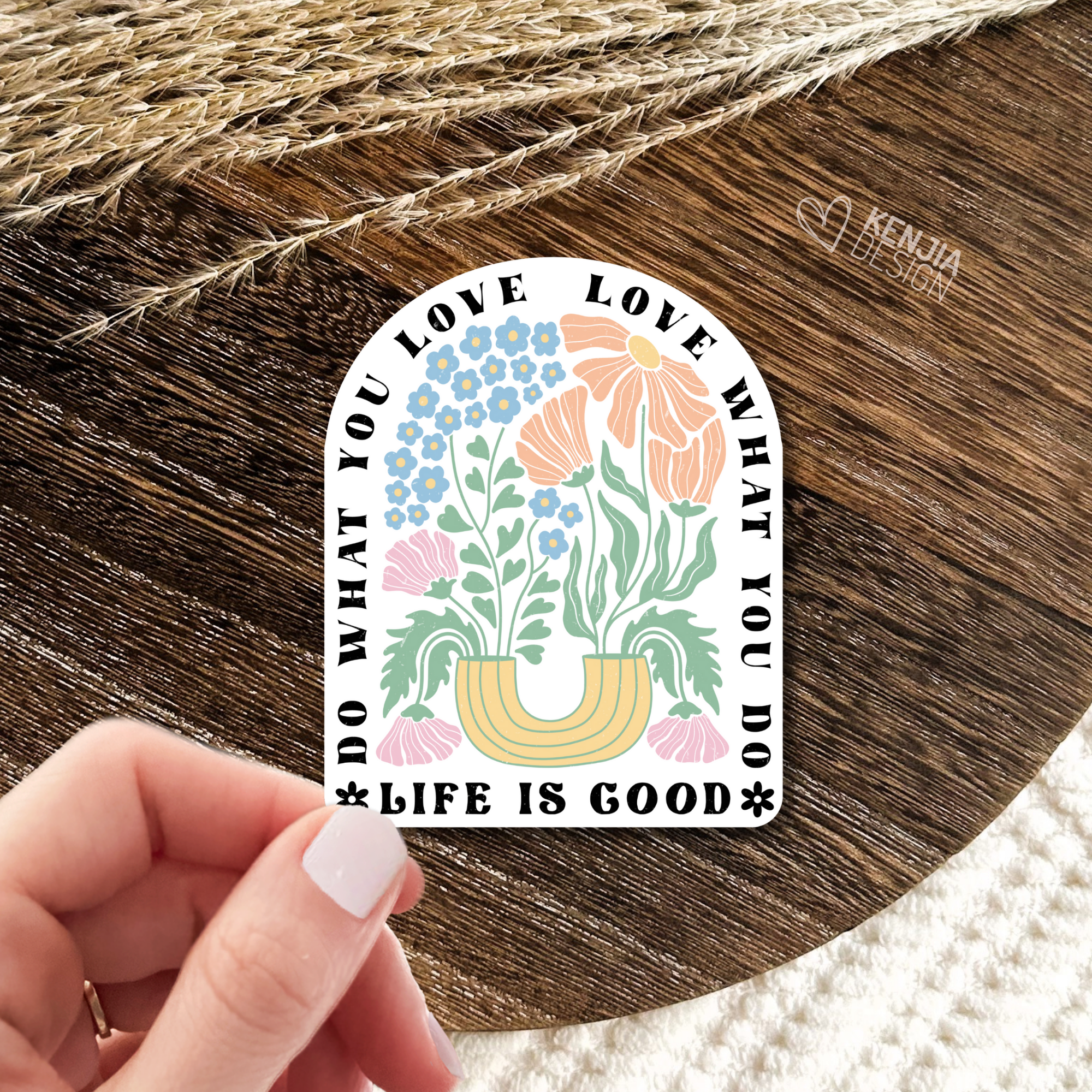 Do What You Love Stickers / Floral Self Care Stickers Do What You Love Stickers / Floral Self Care Stickers