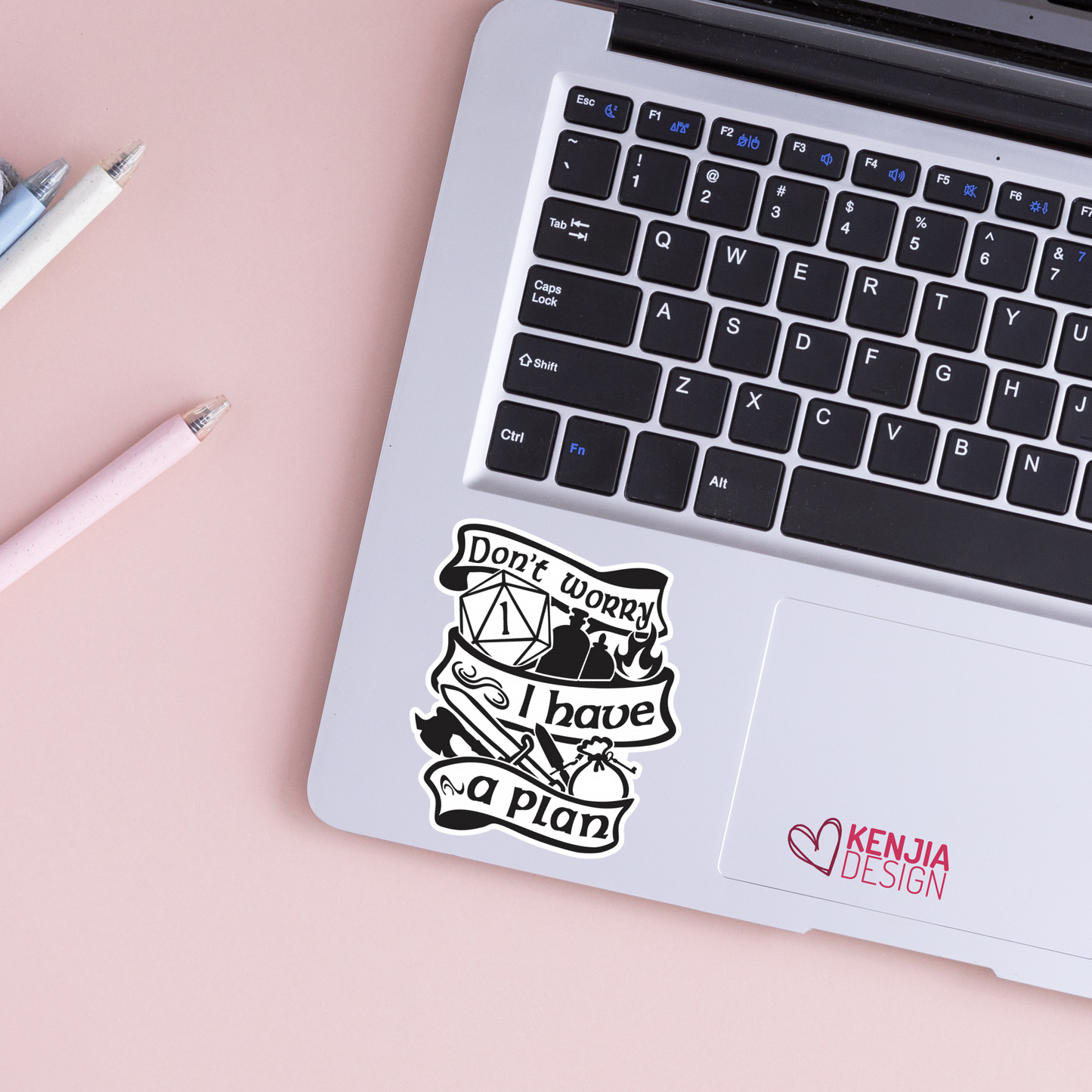 Don't Worry I Have a Plan Stickers / DND Stickers / Dungeons and Dragons Lovers / DND Dice Stickers Gamer