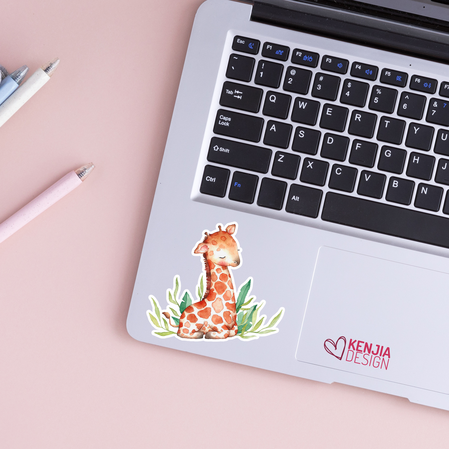 Cute Giraffe Stickers / Giraffe Lover / Watercolor Jungle Animal