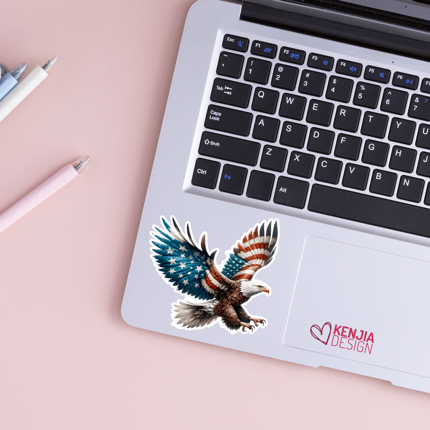 Patriotic Eagle Stickers / Eagle and Flag Stickers / American Flag / Cute Animal Decals / USA Stickers / Constitution Veteran Army