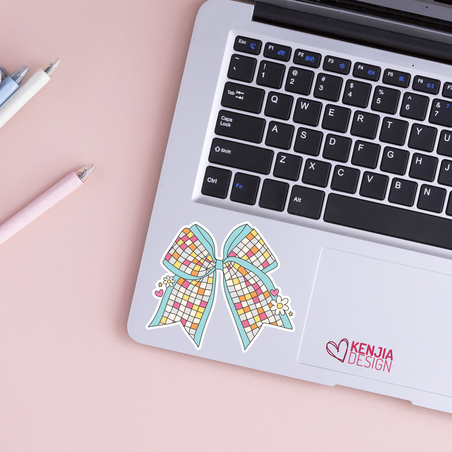 Disco Ribbons Stickers / Blue Ribbon Stickers / Bow Stickers / Trendy Disco Ball Sticker / Groovy Retro Aesthetic Kindle Stickers