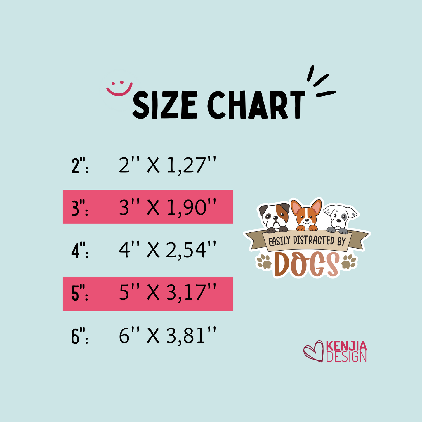 Easily Distracted by dogs / Cute Funny Dog Mom Stickers