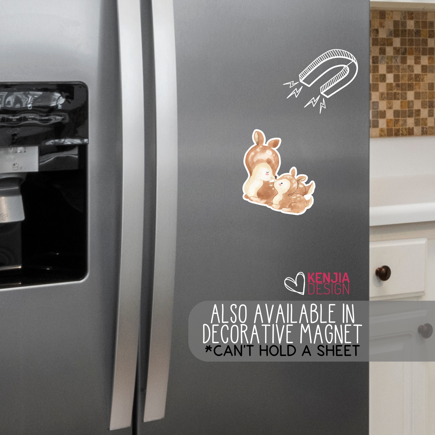 Woodland Stickers Baby Deer + Mom Animal Stickers