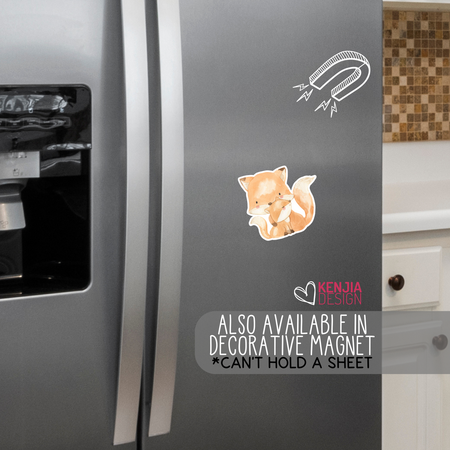 Woodland Stickers Baby Fox + Mom Animal Stickers