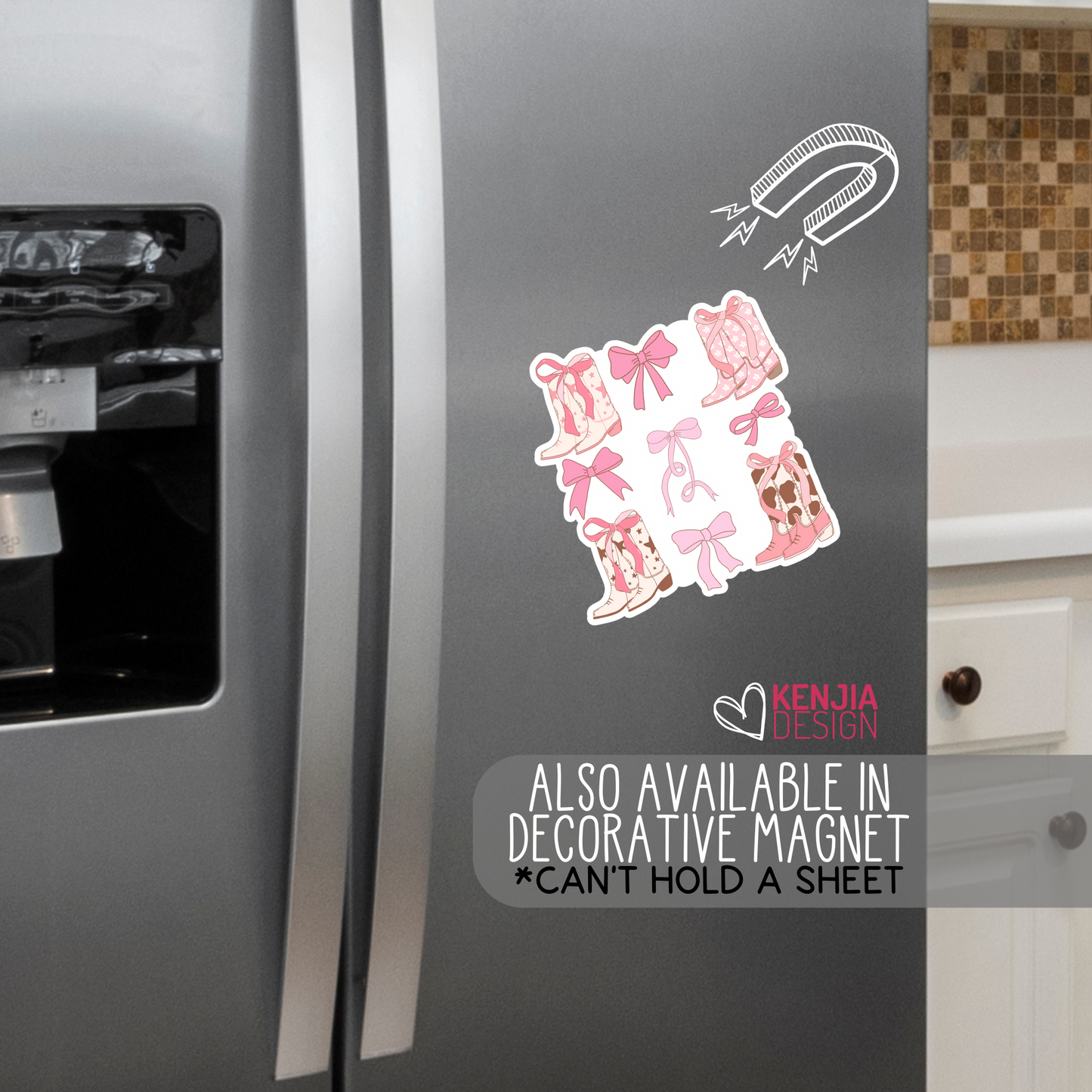 Coquette Aesthetic Cowgirl Stickers / Western Cowgirl Boots / Cute Pink Bows / Pink Ribbon Collage Decals / Cowboys Lover