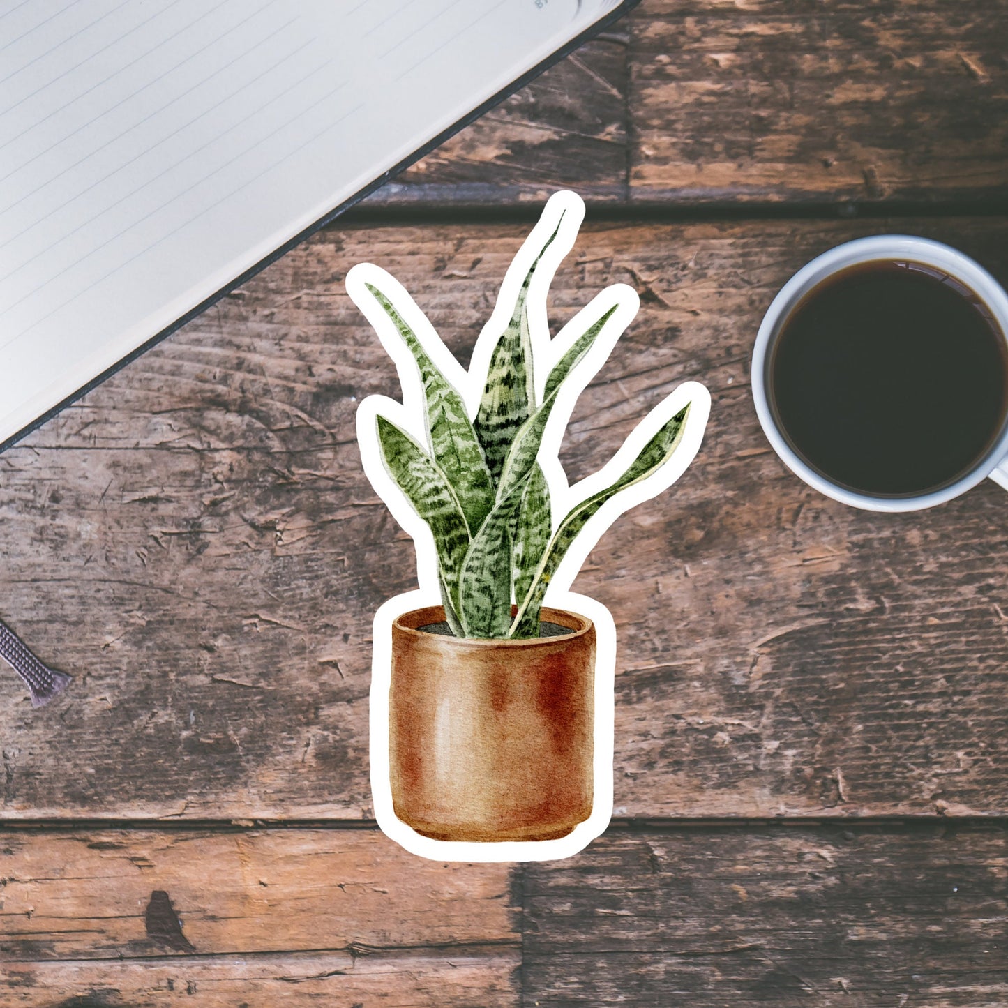 House plants Sticker, Waterproof and Dishwasher Safe Handmade cute Vinyl Sticker for gift, planner, book and laptop stickers