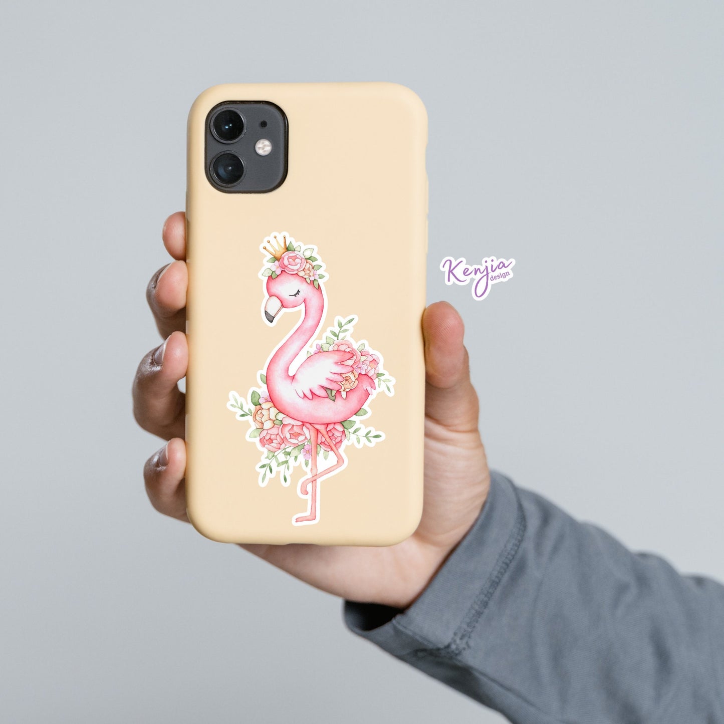 Cute Funny Kawaii Pink Flamingo Stickers and Fridge Magnets for Planner, Hydroflask, MacBook Computer, Luggage, Party, Best Friend Gift