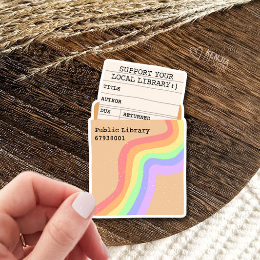 Support Your Local Library Stickers  / Trendy Bookish Stickers Merch / Book Lover Gifts / Kindle Stickers / Bibliophile / Booktok
