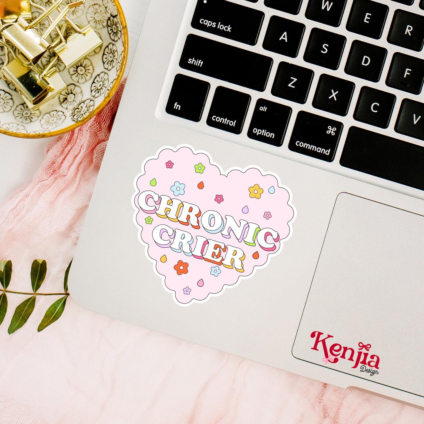 Chronic Crier Sticker / Funny Cute Mental Health Sticker / Relatable Emotional Girl Anxiety Gift / Overthinking Sticker / Self Care