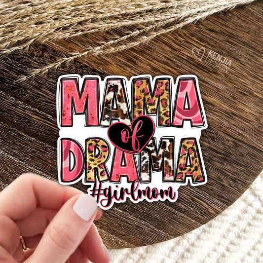 Mama of Drama Girl Stickers  / Groovy Mama's Girl Stickers / Mommy and Me / Mom of Toddler Girl Gifts / Kids Life