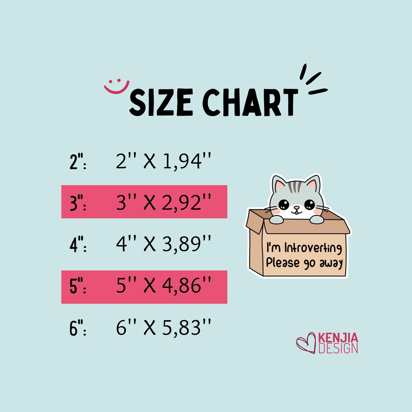 Cute Kawaii Cat in a Box, I'm Introverting, Please Go Away Stickers and Fridge Magnets for Antisocial Moms Club, Coworker Gift