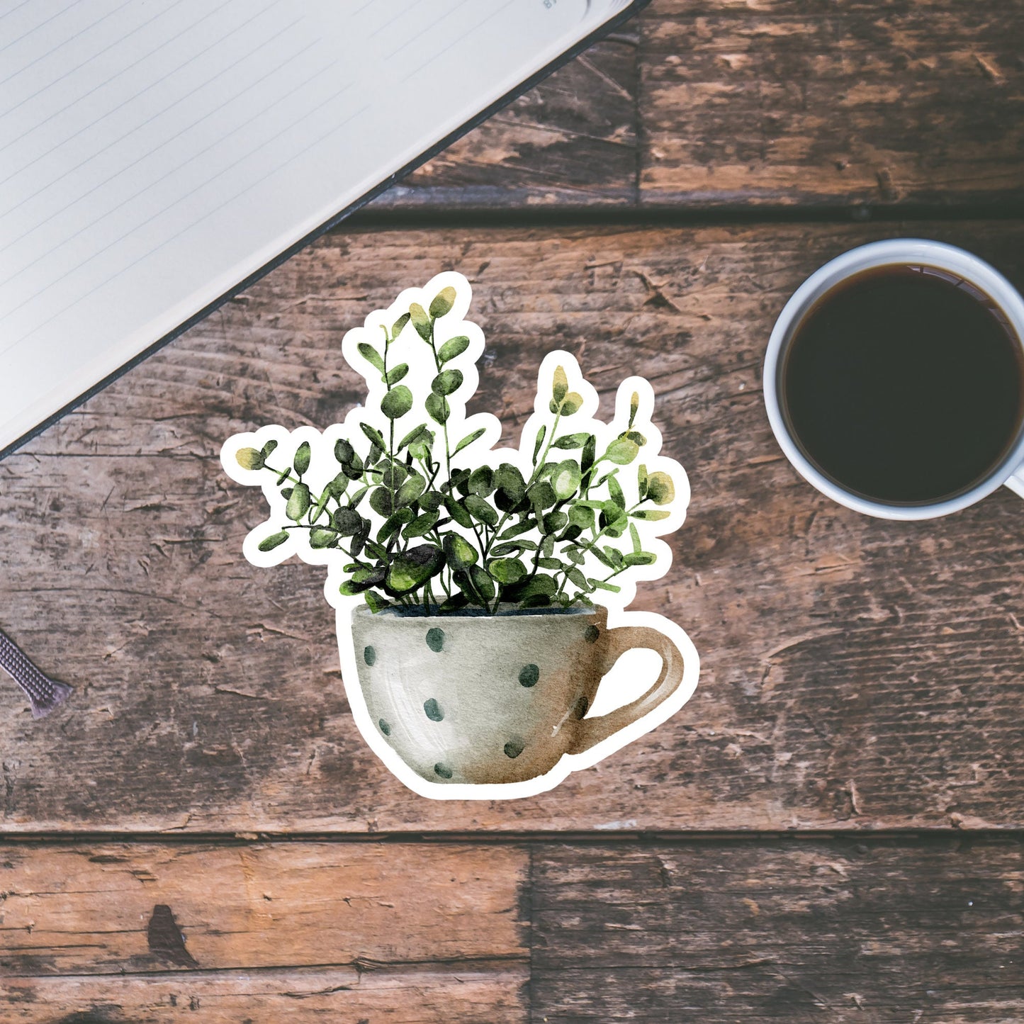 House plants Sticker, Waterproof and Dishwasher Safe Handmade cute Vinyl Sticker for gift, planner, book and laptop stickers