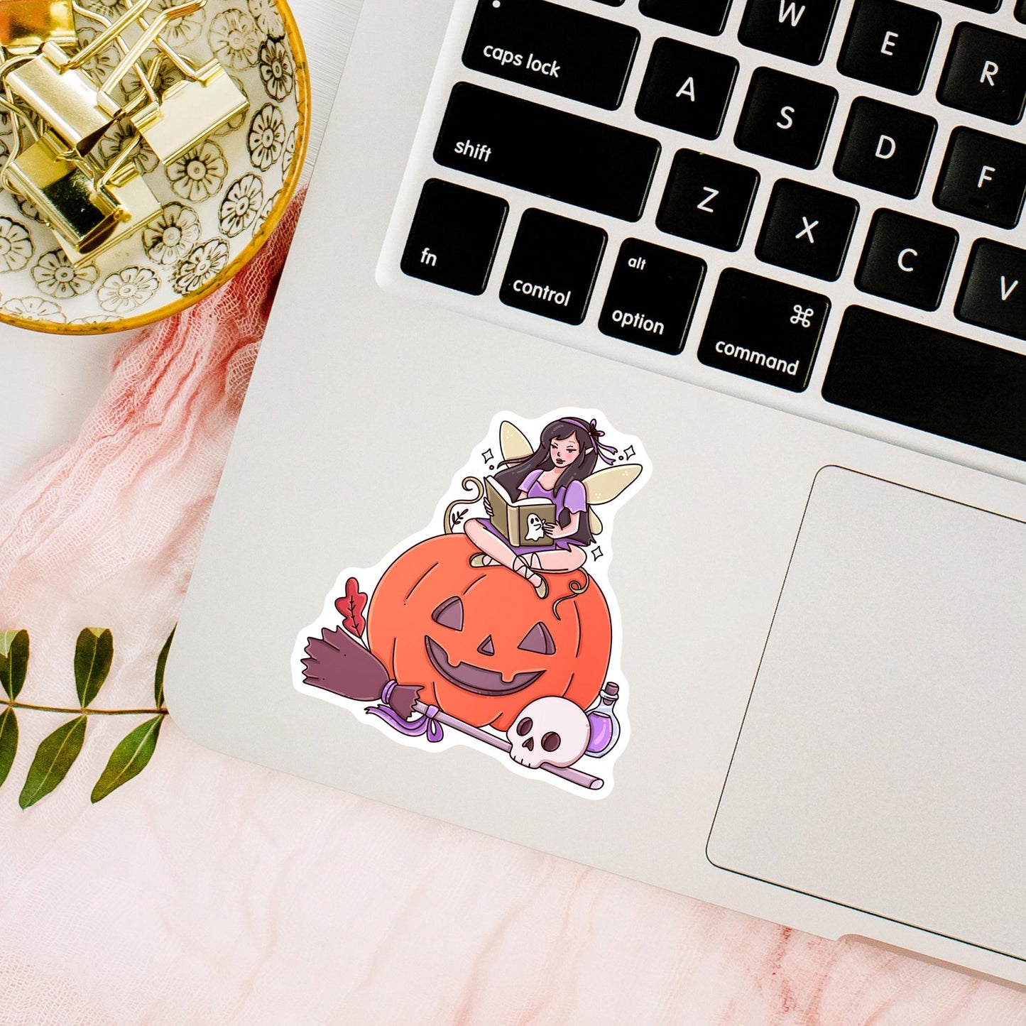 Halloween Fairy Tale Sticker / Spooky Reader Gift / Bookish Magic / Witch Aesthetic / Gothic Fantasy / Dark Bibliophile / Enchanted / Fall
