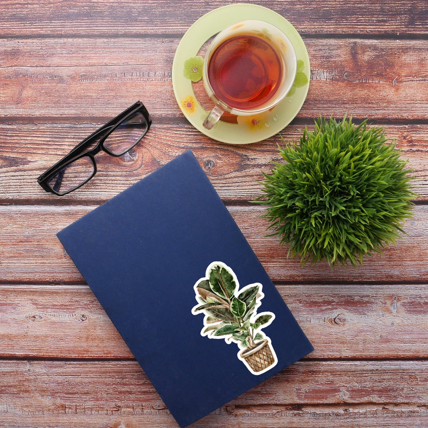 House plants Sticker, Waterproof and Dishwasher Safe Handmade cute Vinyl Sticker for gift, planner, book and laptop stickers