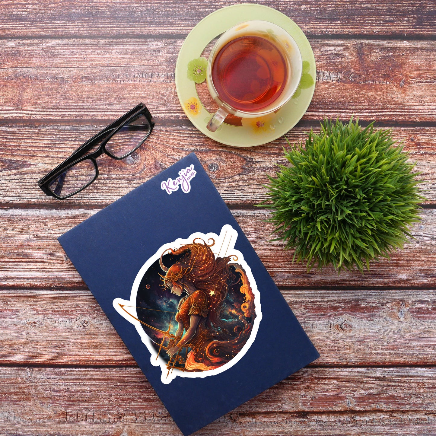 Astrology Zodiac Sagittarius Sign Sticker, Waterproof and Dishwasher Safe Handmade cute Vinyl Sticker gift, planner, bumper, laptop stickers