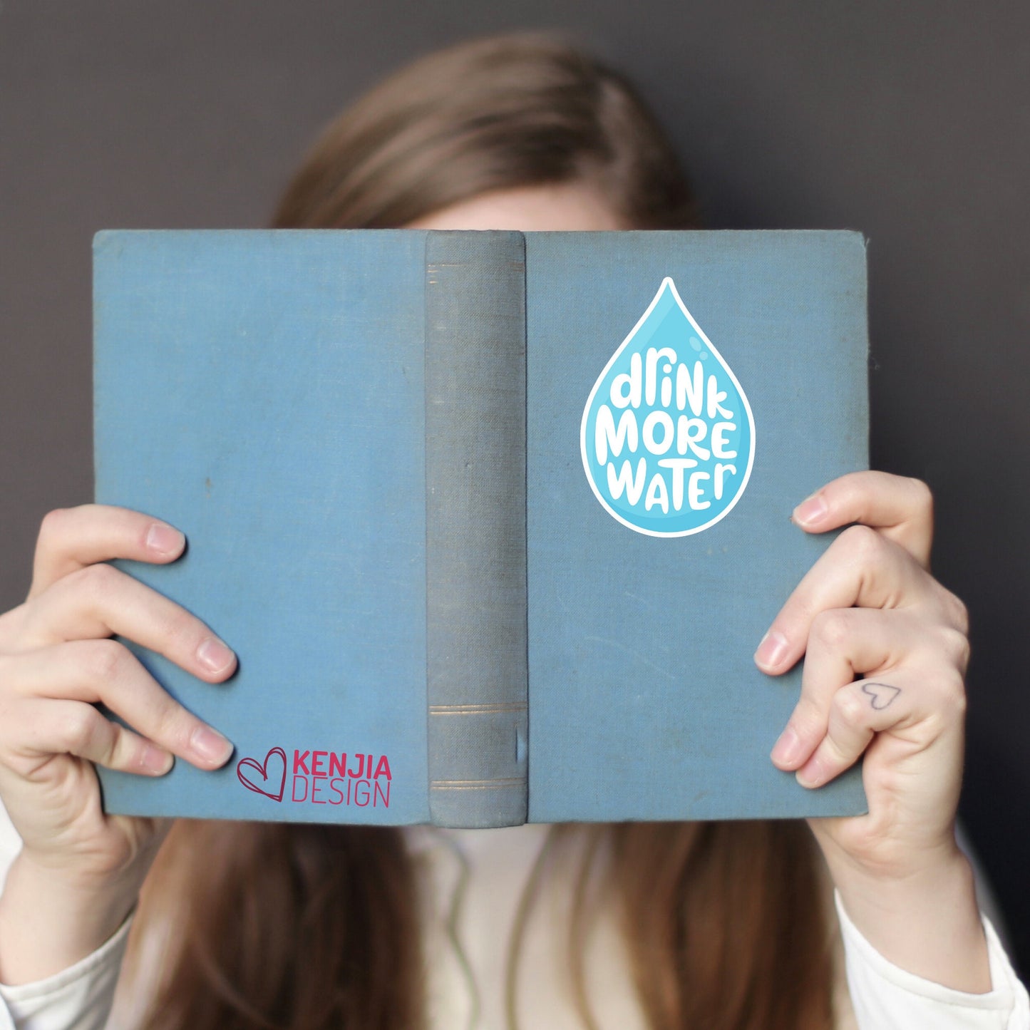 Drink More Water Sticker, Funny Hydration Reminder, Water Bottle, Laptop