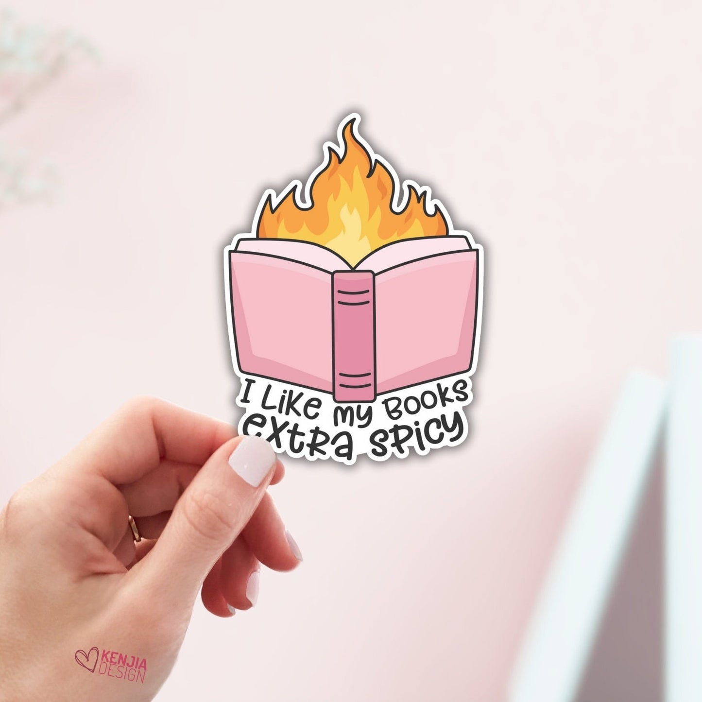 Extra Spicy Book Stickers for Book Lover gift, Bookish Merch, Kindle Stickers, Smut Reader, Reading Lover, E-Reader Waterproof Vinyl Sticker