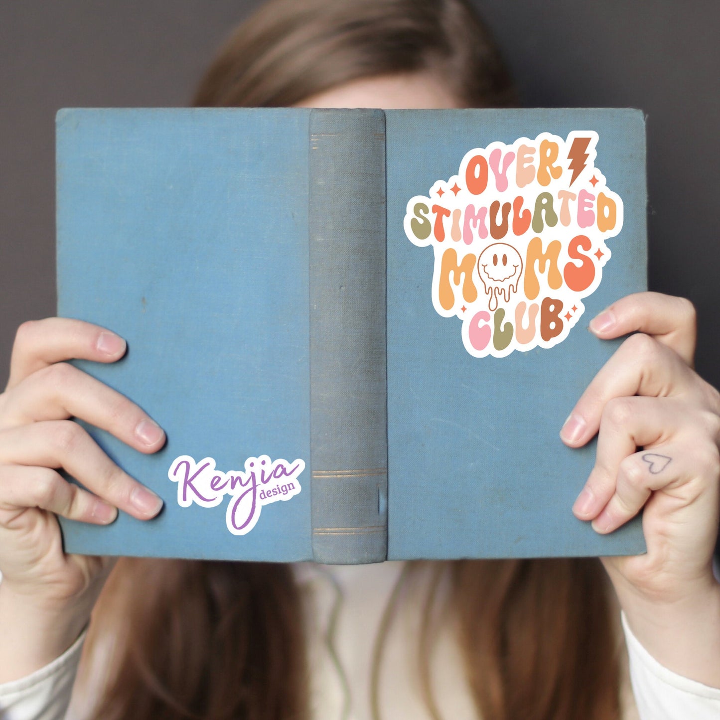 Over Stimulated Moms Club Sticker, Vinyl stickers, Waterproof and Dishwasher Safe for planner, book , laptop stickers