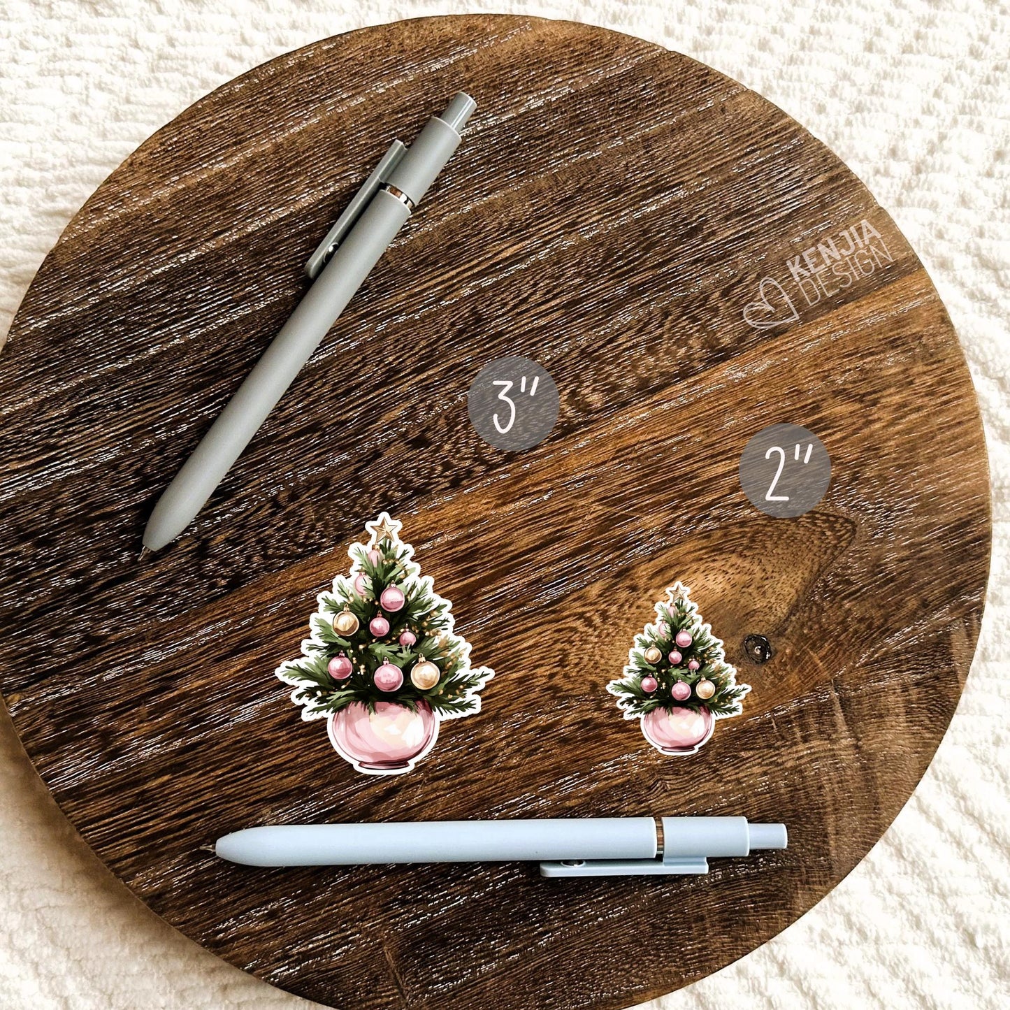 Cute Girlie Christmas Tree Stickers / Christmas Decoration / Merry Christmas  / Waterbottle Stickers / Laptop & Kindle Stickers
