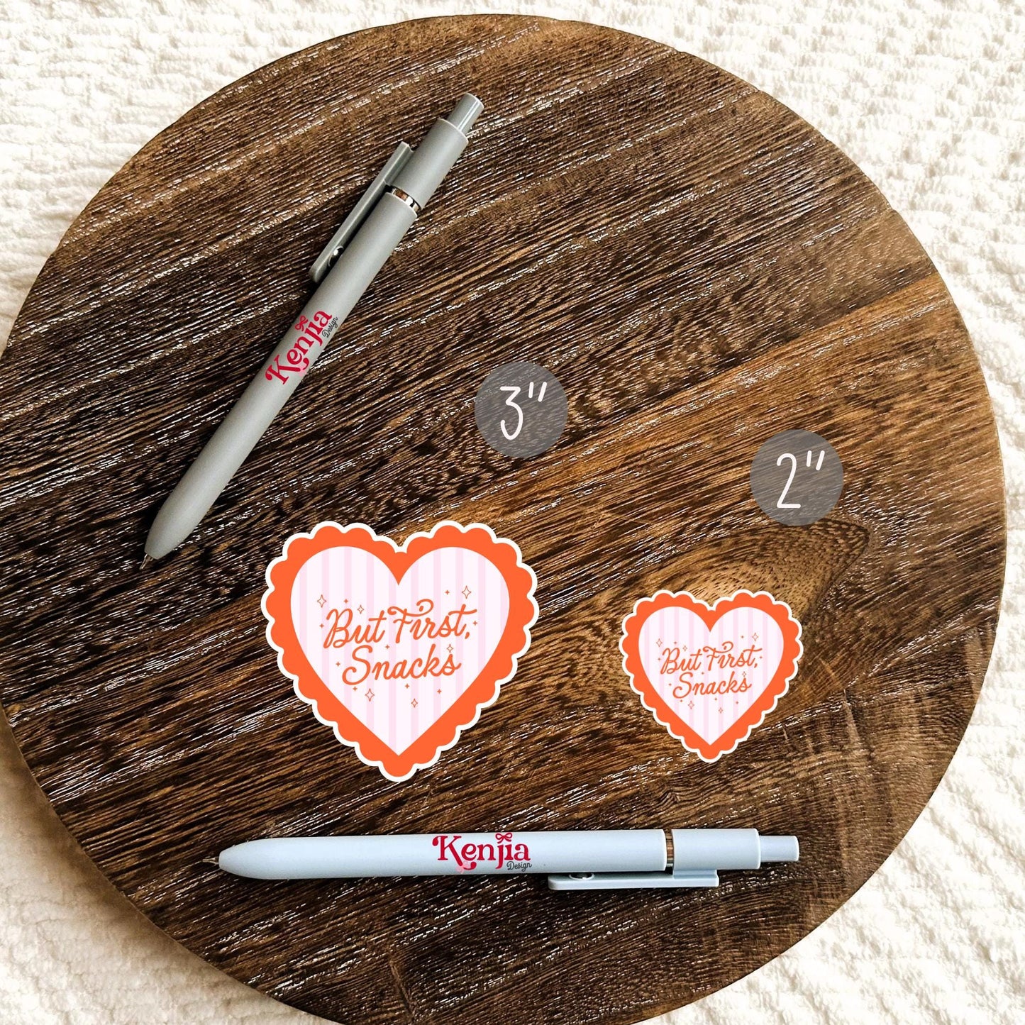 But First Snacks Sticker / Heart Snack Lover / Funny Food Decal / Foodie Student Gift / Office Idea / Water Bottle / Kindle Stickers