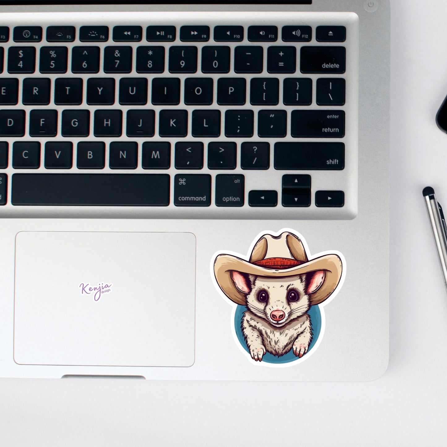 Cute Cowboy Possum Stickers and Magnet, Waterproof Vinyl Sticker gifts for Opossum lover, planner, book, laptop weird furry Sticker