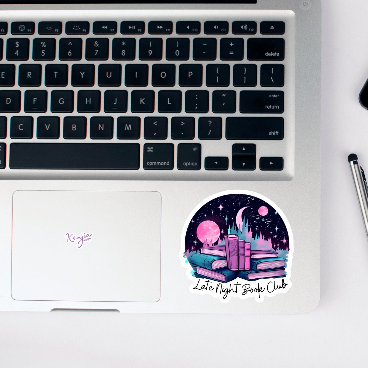 Reading Late Night Book Club Sticker and Magnet, Summer Stickers, Waterproof Vinyl Sticker for gift, planner, book, laptop