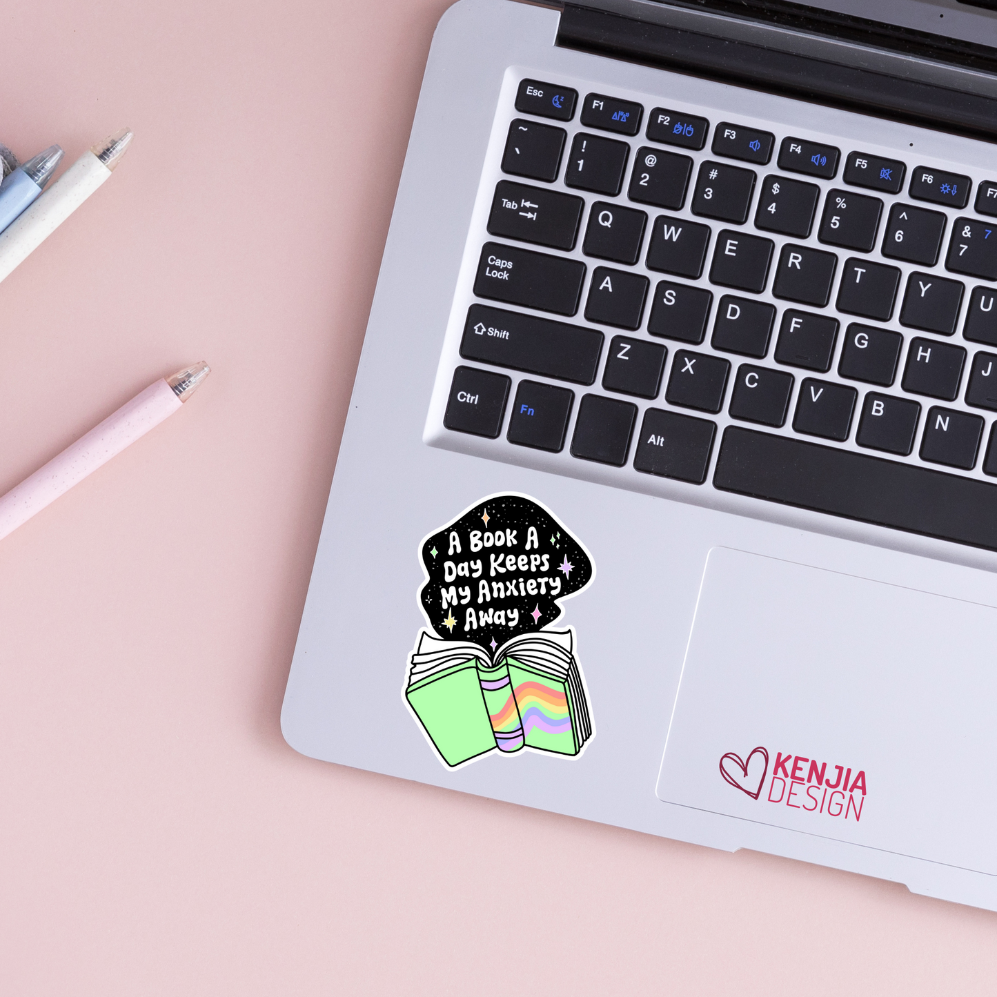 A Book A Day Keeps My Anxiety Away Stickers