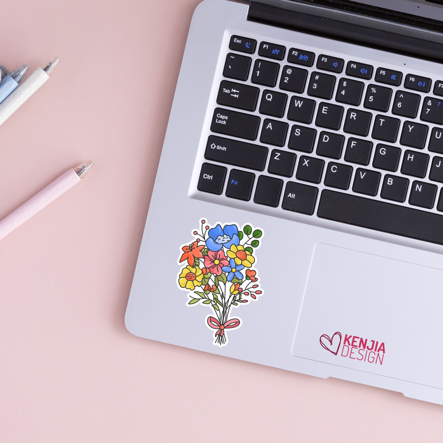 Flowers Stickers / Flower Bouquet Sticker / Wildflowers Floral Bunch / Wild Flower Lover Gift / Laptop, Planner, Kindle Stickers