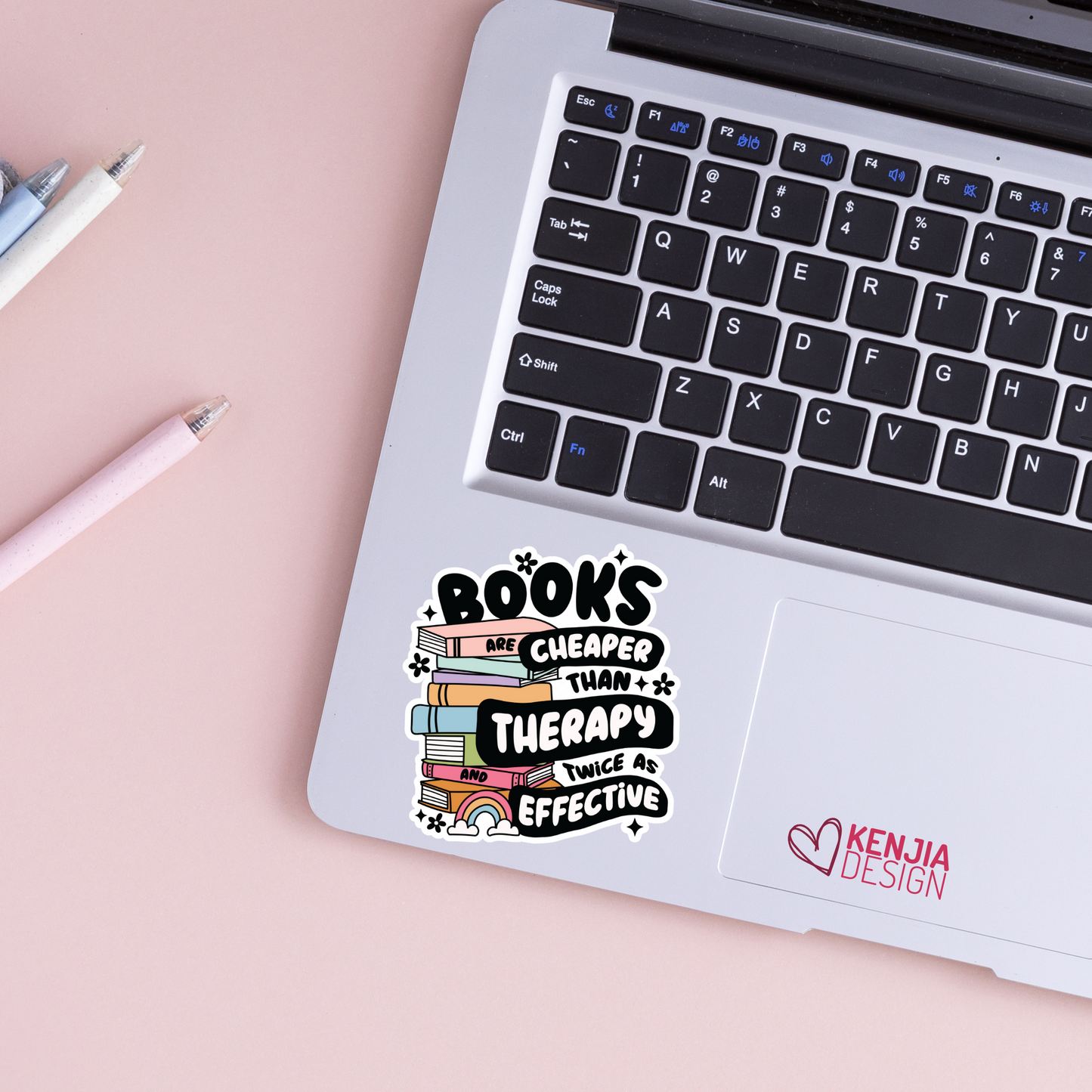 Books Are Cheaper Than Therapy Stickers  Trendy Bookish Stickers Merch / Book Lover Gifts / Booktok / Kindle Stickers