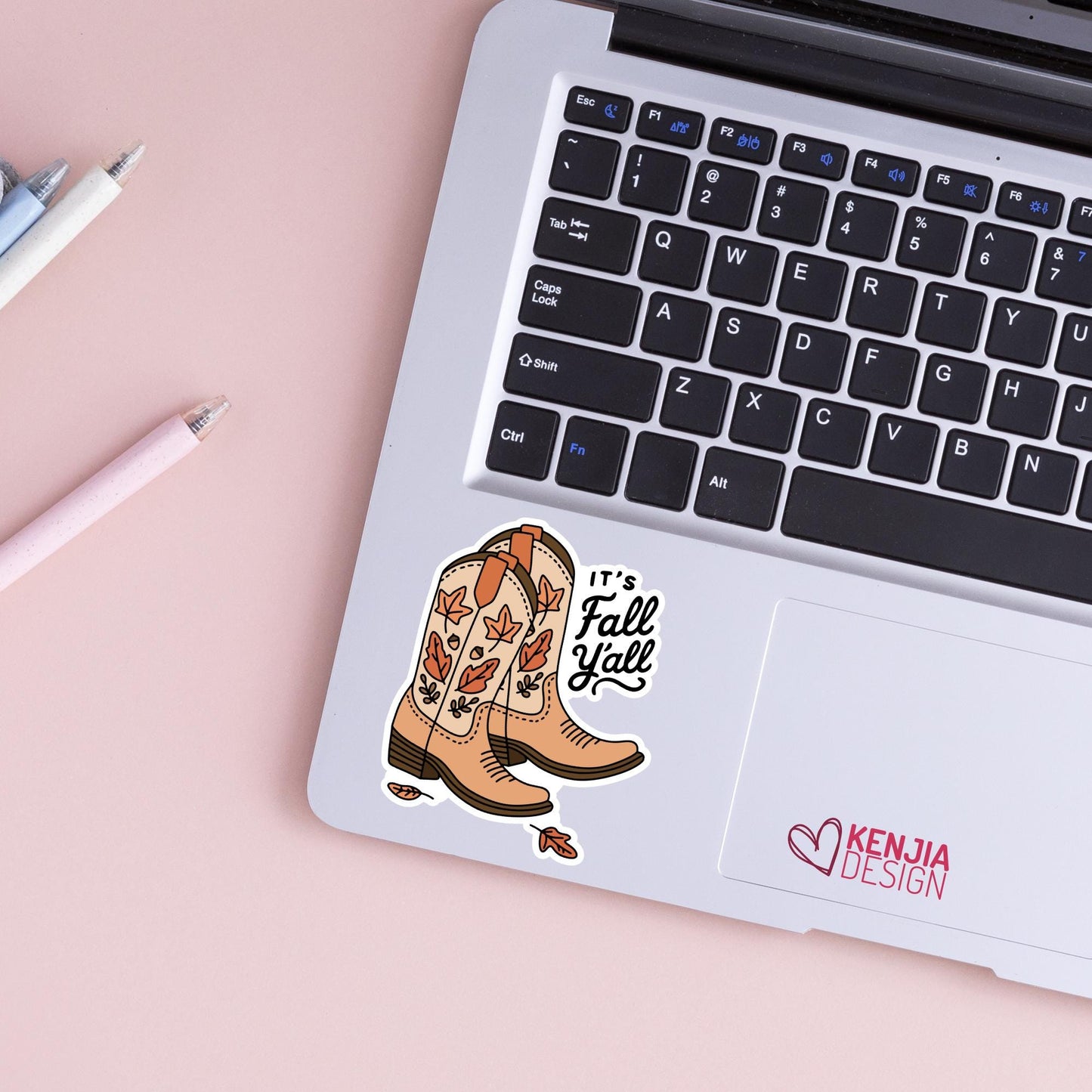 Cute Fall Stickers / It's Fall Yall / Cute Cowboy Boots Stickers / Western Autumn Stickers  / Laptop & Kindle Stickers
