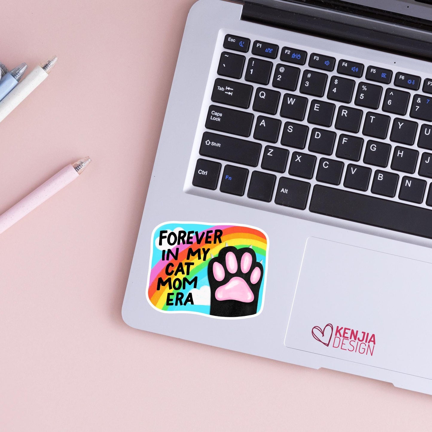 Forever In My Cat Mom Era Stickers / Cat Stickers / Cat Lover Gift / Kitty Lovers / Gift for Cat Mom / Kindle Stickers