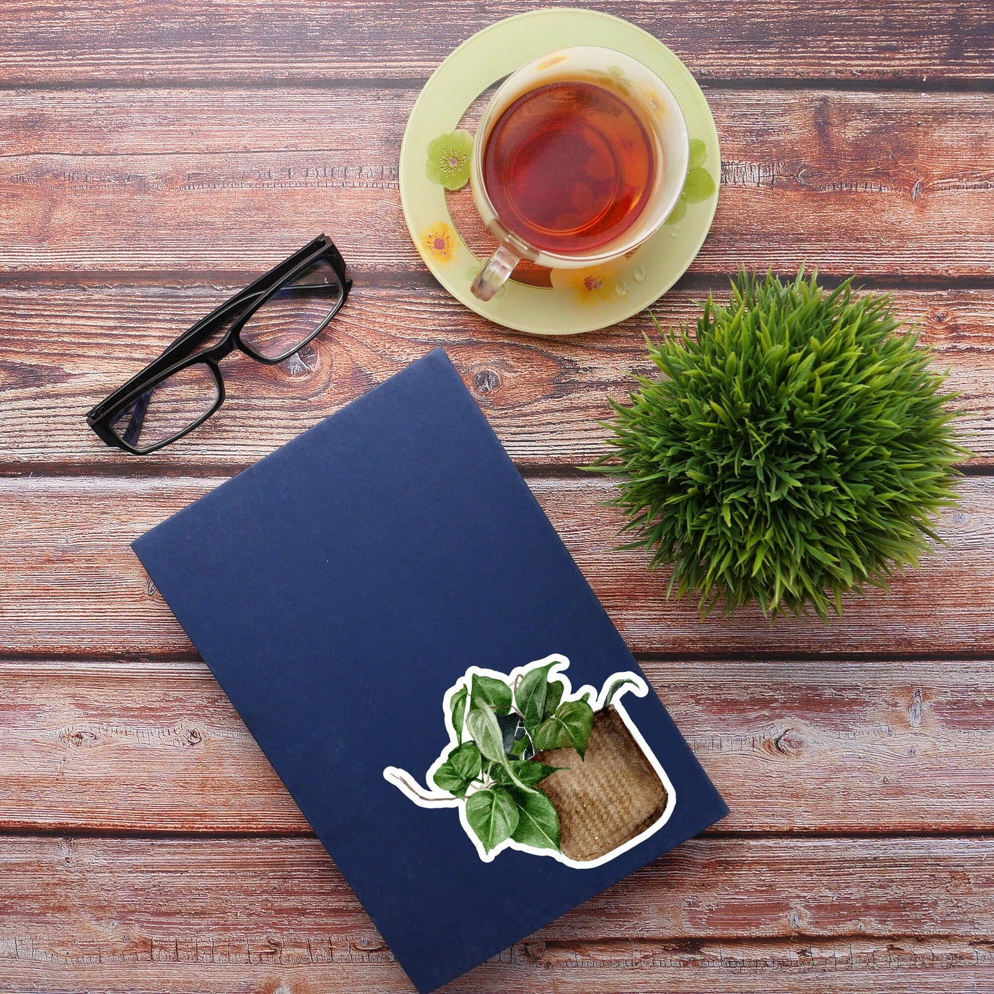 House plants Sticker, Waterproof and Dishwasher Safe Handmade cute Vinyl Sticker for gift, planner, book and laptop stickers
