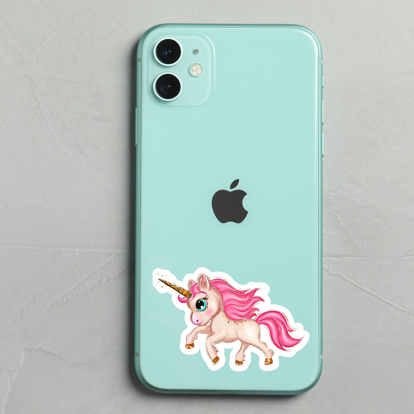Unicorn Cute Sticker, Pink Unicorn, Waterproof and Dishwasher Safe Handmade cute Vinyl Sticker for gift, planner, book and laptop stickers