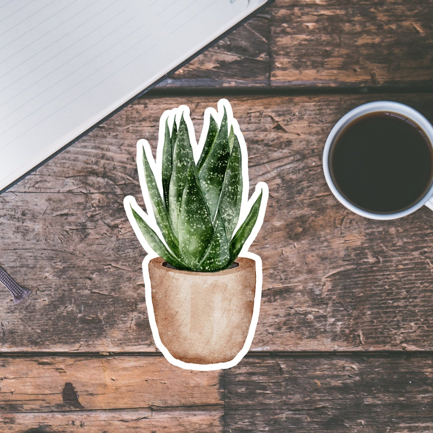 House plants Sticker, Water Resistant Handmade cute Vinyl Sticker for gift, planner, book and laptop stickers