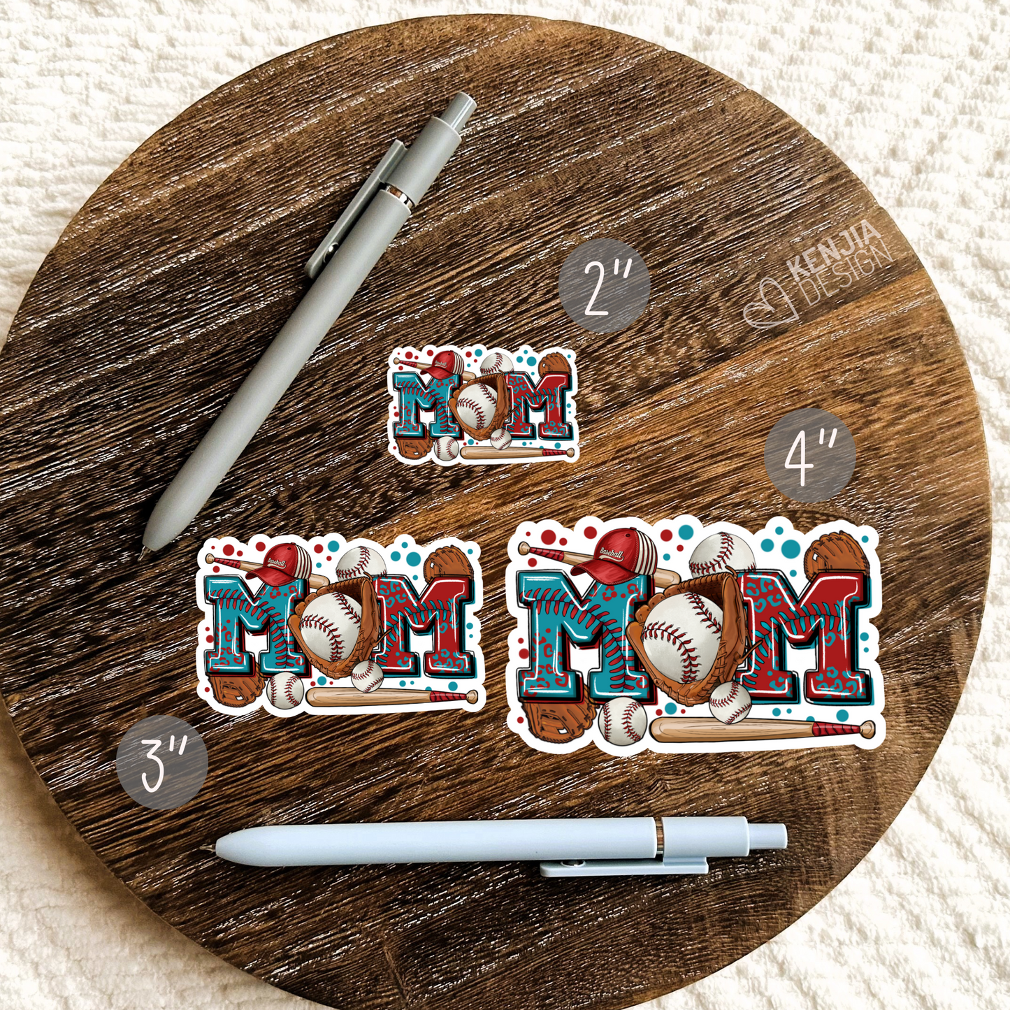 Baseball Mom Stickers / Western Mother's Day Gifts / Mama Funny Quote / Mom Life Boy and Girl / Motherhood Stickers