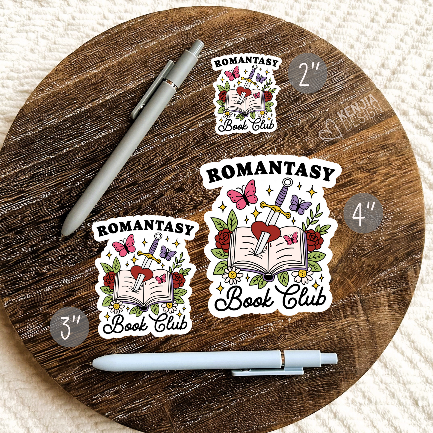Romantasy Book Club Crewneck Stickers  / Bookish Merch / Reading / Dragon Reading Sticker / Book Lover Gifts / Bookworm