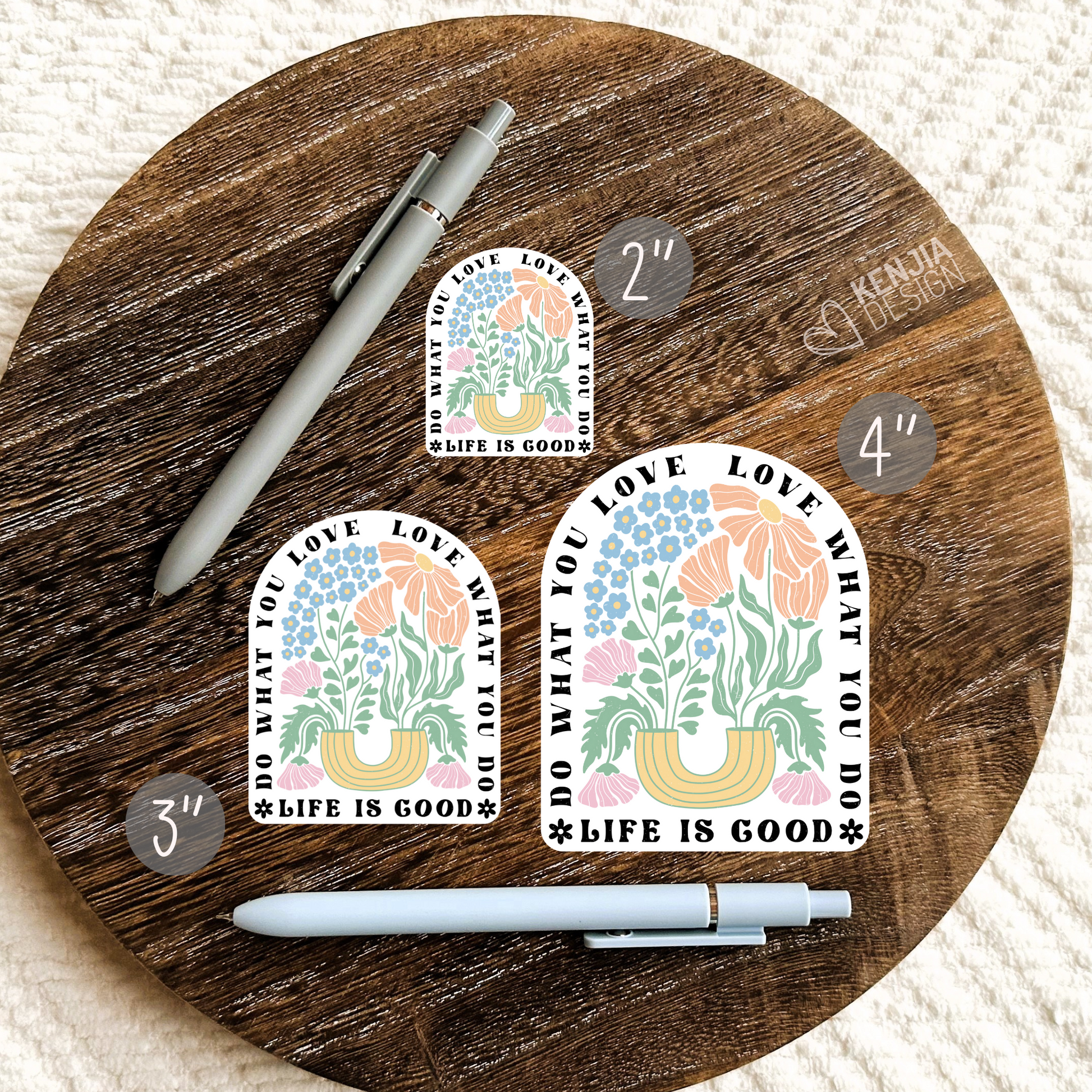 Do What You Love Stickers / Floral Self Care Stickers Do What You Love Stickers / Floral Self Care Stickers