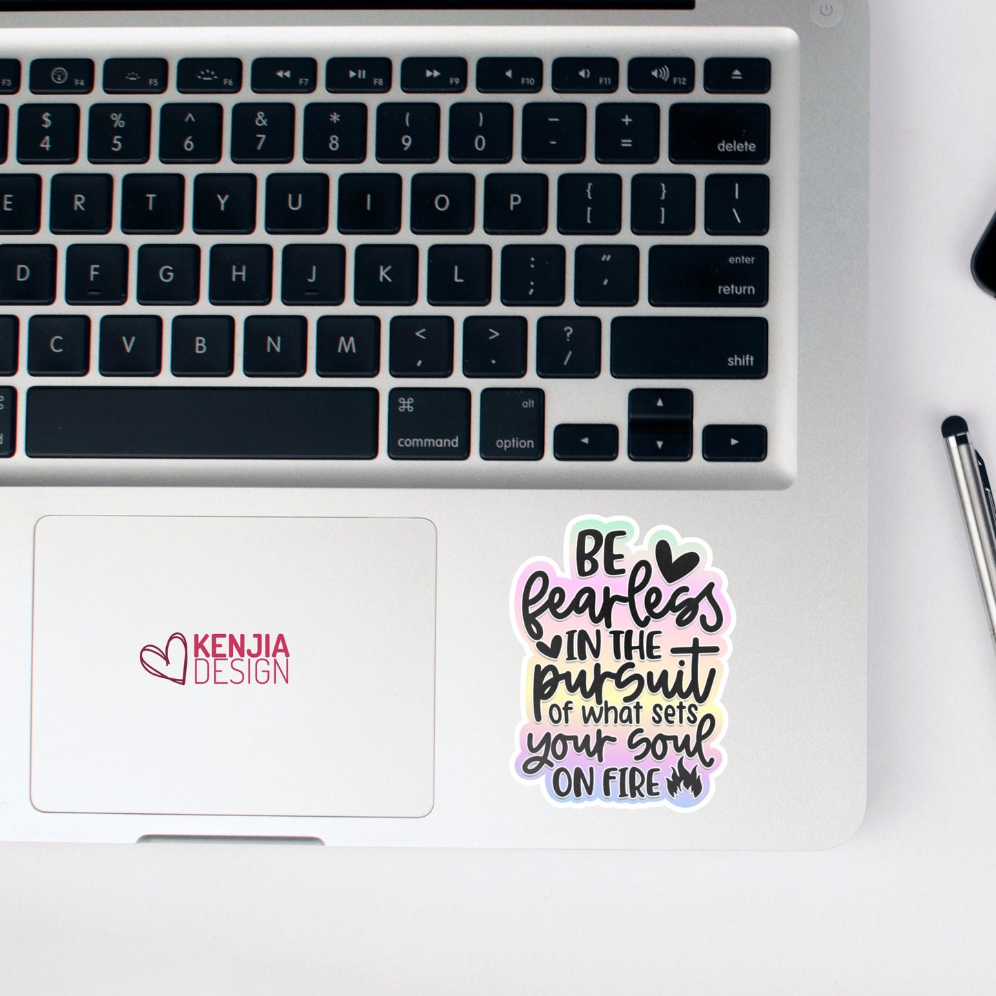 Be Fearless In the Pursuit of What Sets Your Soul On Fire, Mental Health Stickers and Fridge Magnets, Christian Inspirational and Motivation