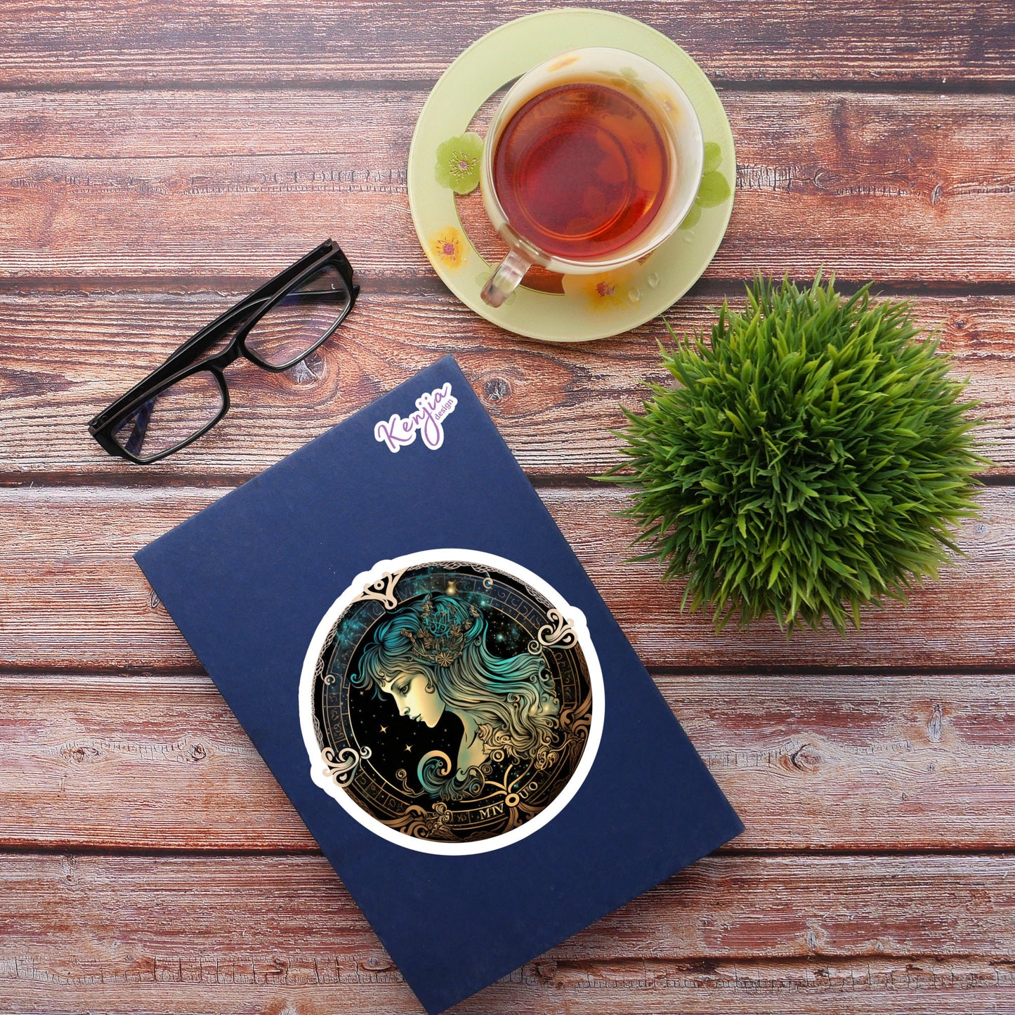 Astrology Zodiac Virgo Sign Sticker and Magnet, Waterproof Handmade cute Vinyl Sticker gift, planner, bumper, laptop stickers