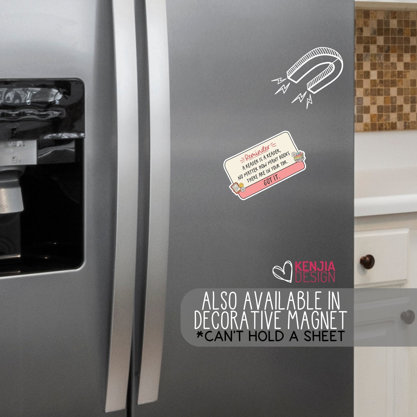 A Reader is A Reader Stickers -  Cute Bookworn Book Lover Reminder / Funny Bookish Merch for Book Lover / Bibliophile Gifts for Kindle