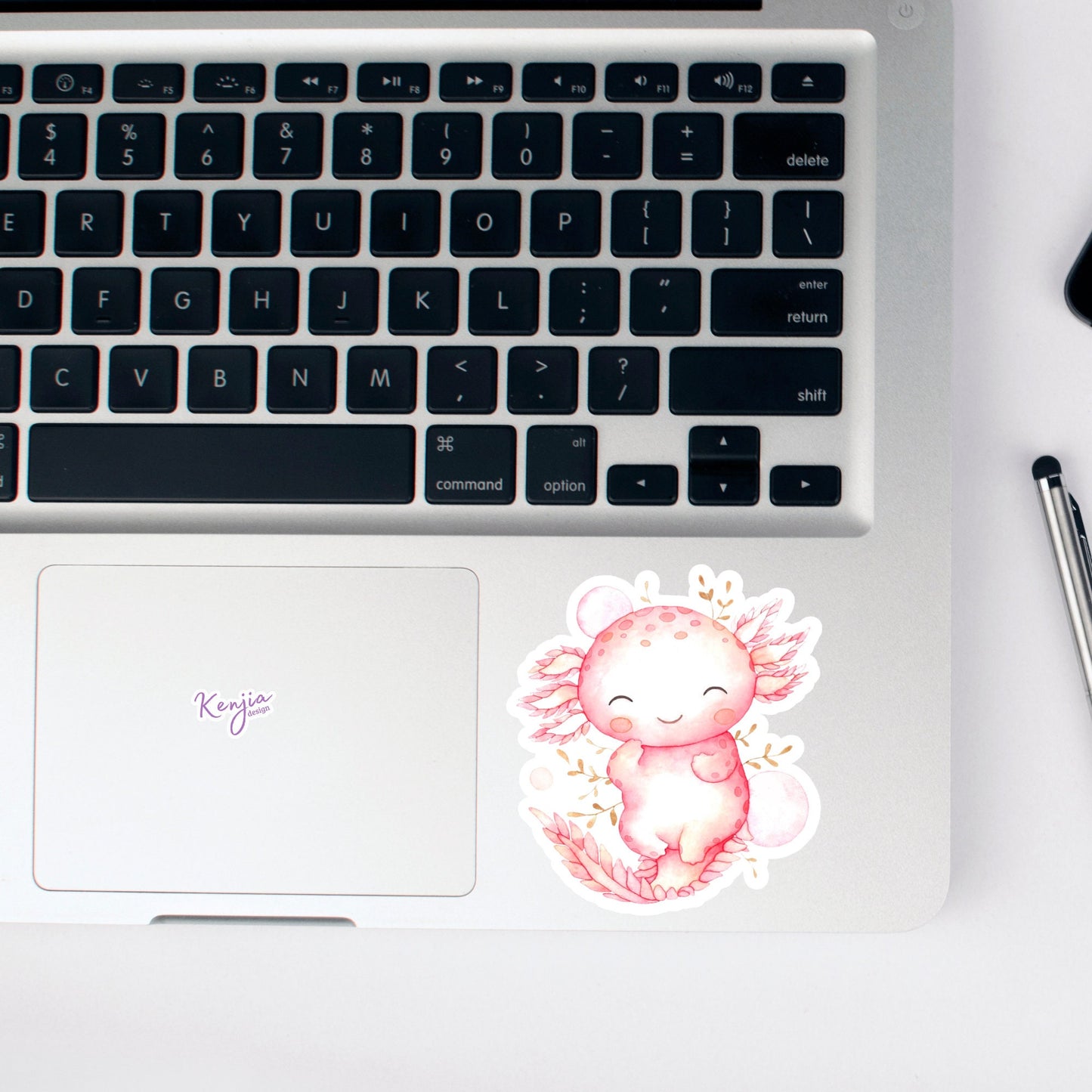 Cute Kawaii Axolotl Sticker and Fridge Magnets for Planner, Amigurumi Hydroflask, MacBook Computer, Luggage, Party / Waterproof
