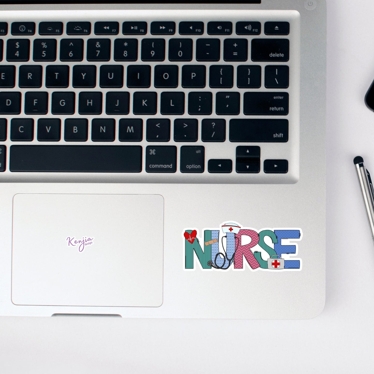 Cute Handmade Colorful Nurse Words, Nurse Stickers and Magnet, Medical Healthcare Sticker Waterproof Vinyl Sticker for gift, planner, laptop