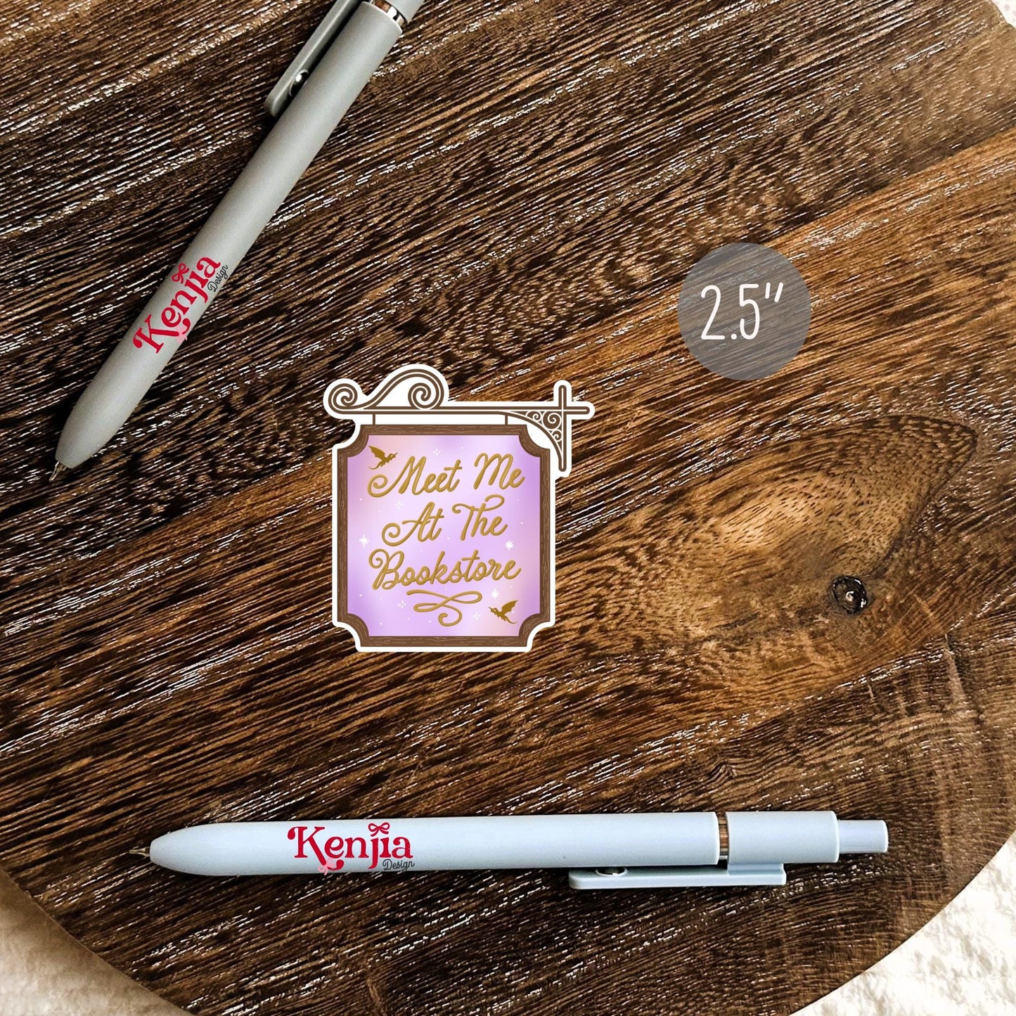 Meet Me At The Bookstore Stickers / Fantasy Reader / Booktok / Kindle Stickers / Book Lover Gift / Water Bottle Sticker / Funny Bookish