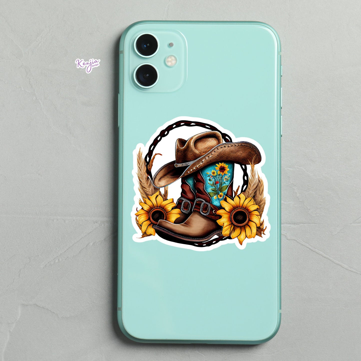 Western Horse Sticker For Water Bottle / Western Boots Stickers and Fridge Magnets For planner, book, Laptop, Kindle stickers