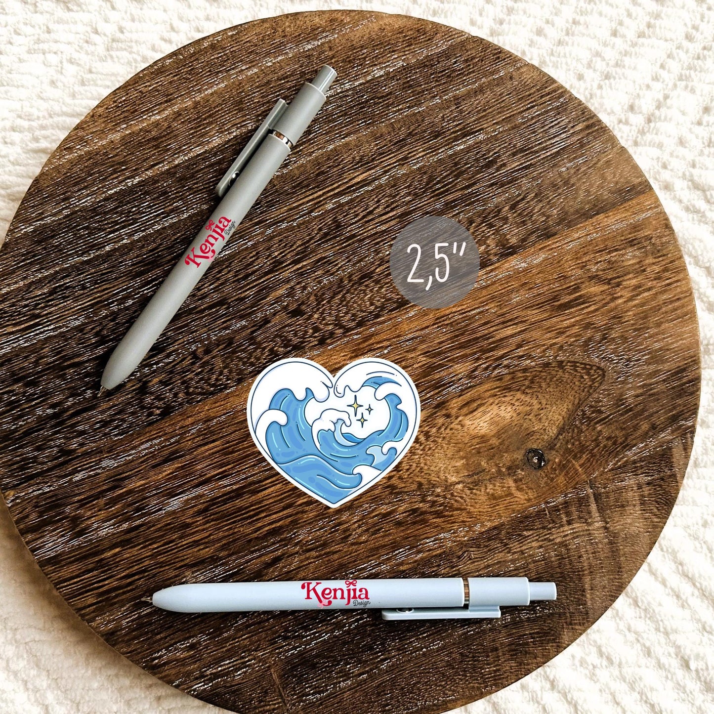 Ocean Wave Stickers / Coastal Sticker / Sea Lover Gift / Beach Sticker / Surfer Girl / Beachy Aesthetic / Summer Sticker / Mermaid