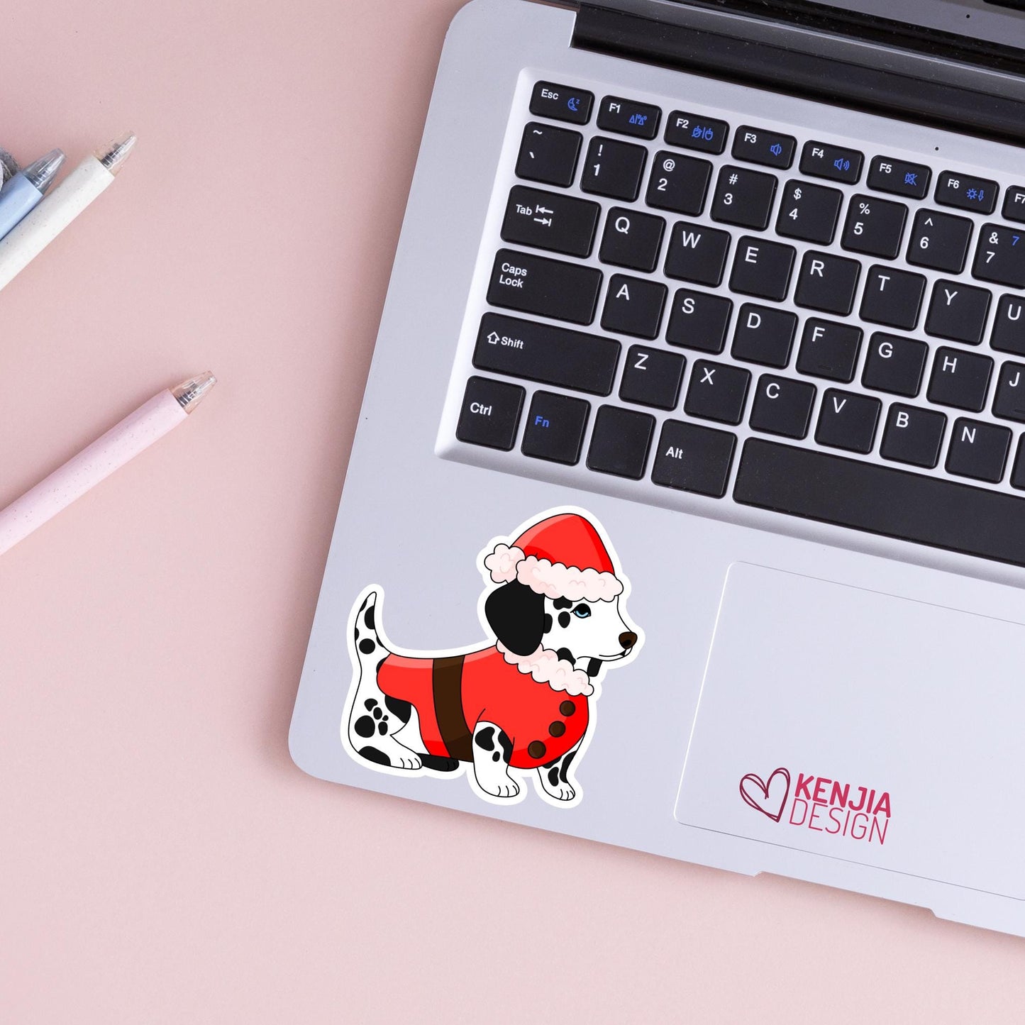 Christmas Dog Stickers / Dog Lover Gift / Cute Puppy Holiday Season Decals for Christmas Tree / Tis the Season / Kindle Stickers