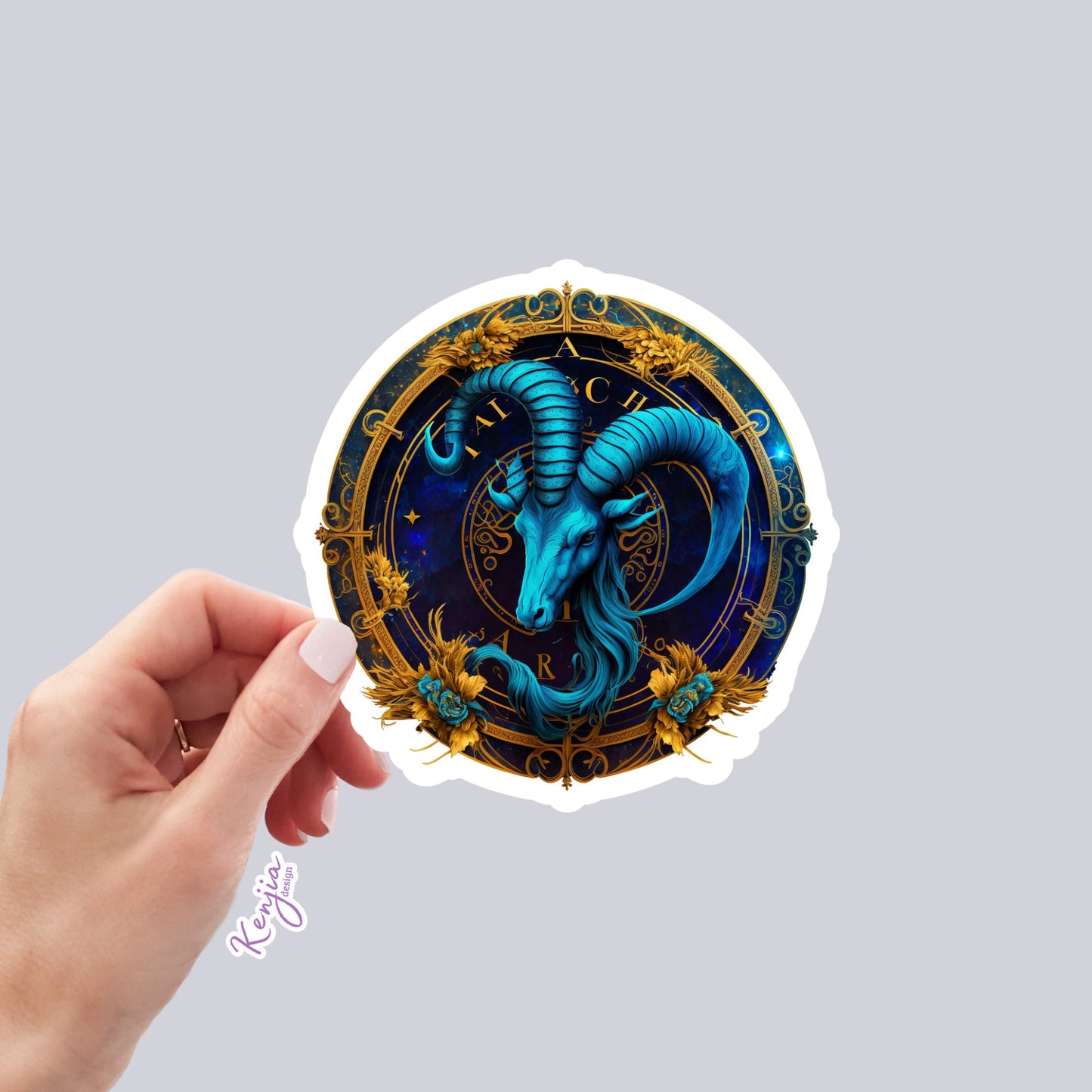 Astrology Zodiac Capricorn Sign Stickers , Planner stickers, laptop stickers, Cute Stickers, Refrigerator and Dishwasher Magnet