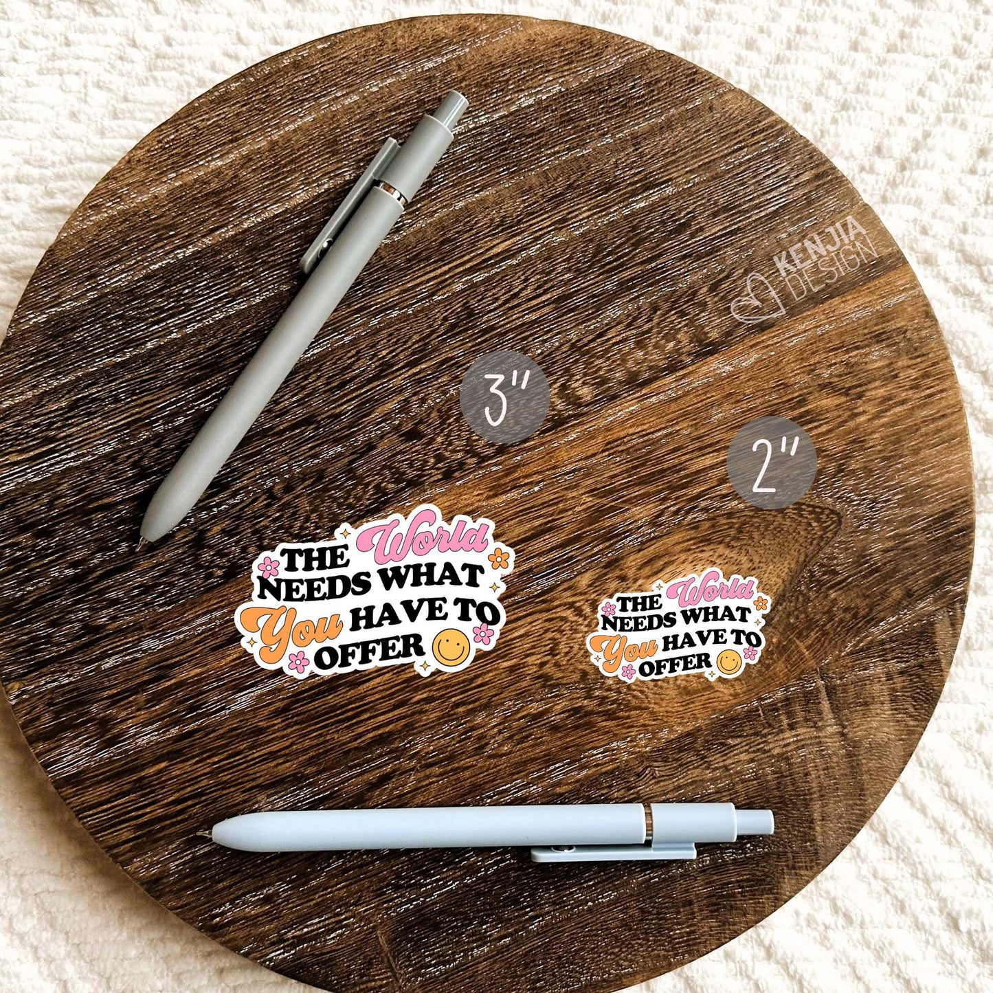 The World Needs What You Have To Offer Stickers / Mental Health / Teacher Appreciation Gift / Motivation Retro Stickers / Kindle Stickers