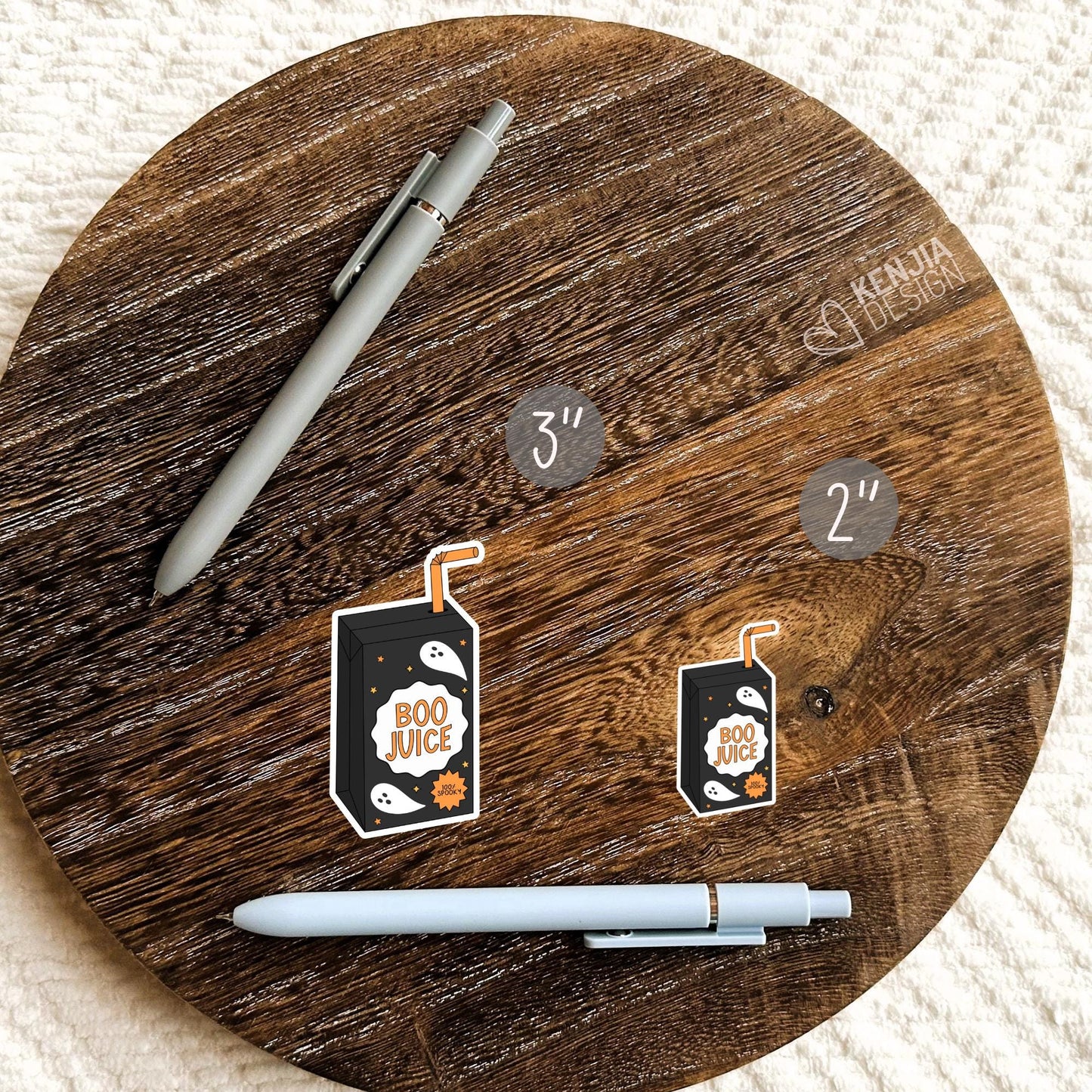 Boo Juice Box Stickers / Cute Ghost Halloween Stickers / Spooky Stickers / Retro Decals / Laptop & Kindle Stickers