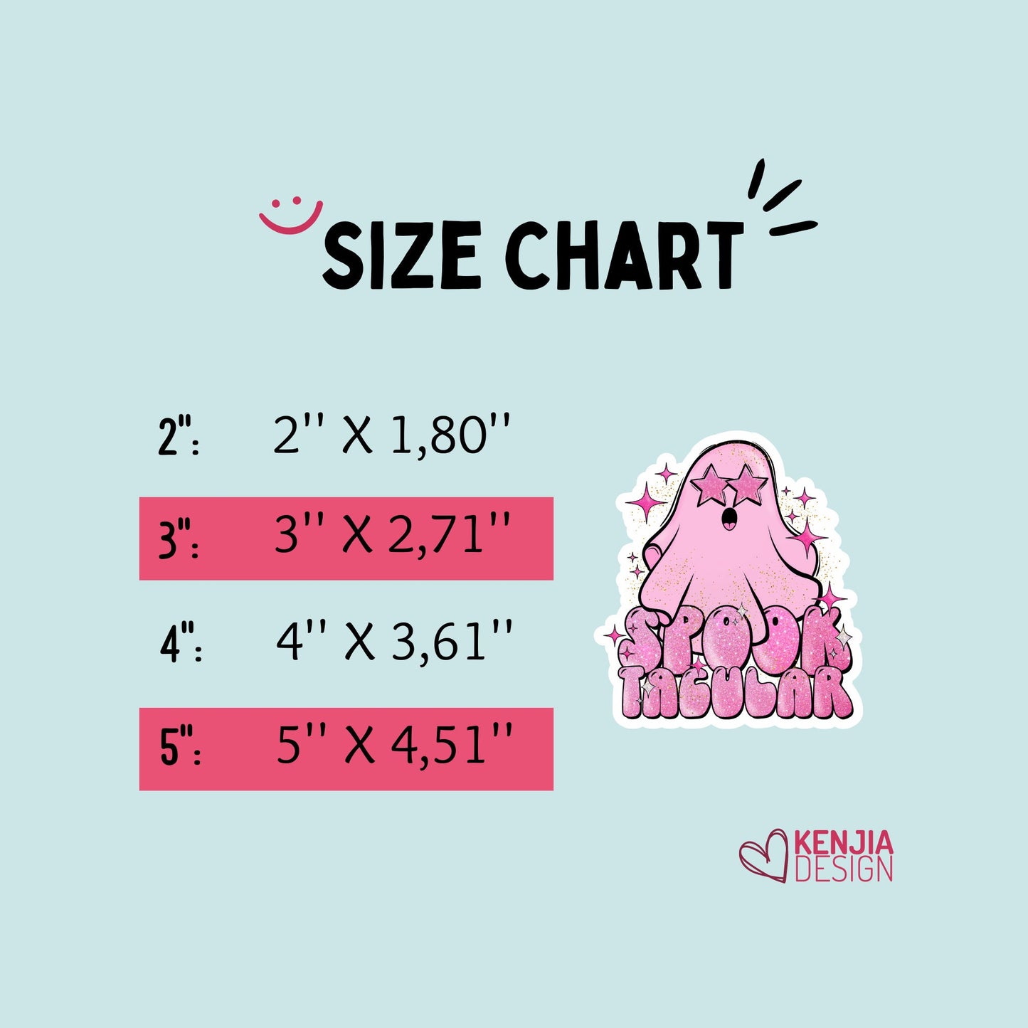 Funny Cute Pink Ghost Stickers  | Spooky Halloween Waterproof Sticker | Planner Laptop Water Bottle Bumper Sticker